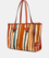 Bolso shopper Marcella rayas coral